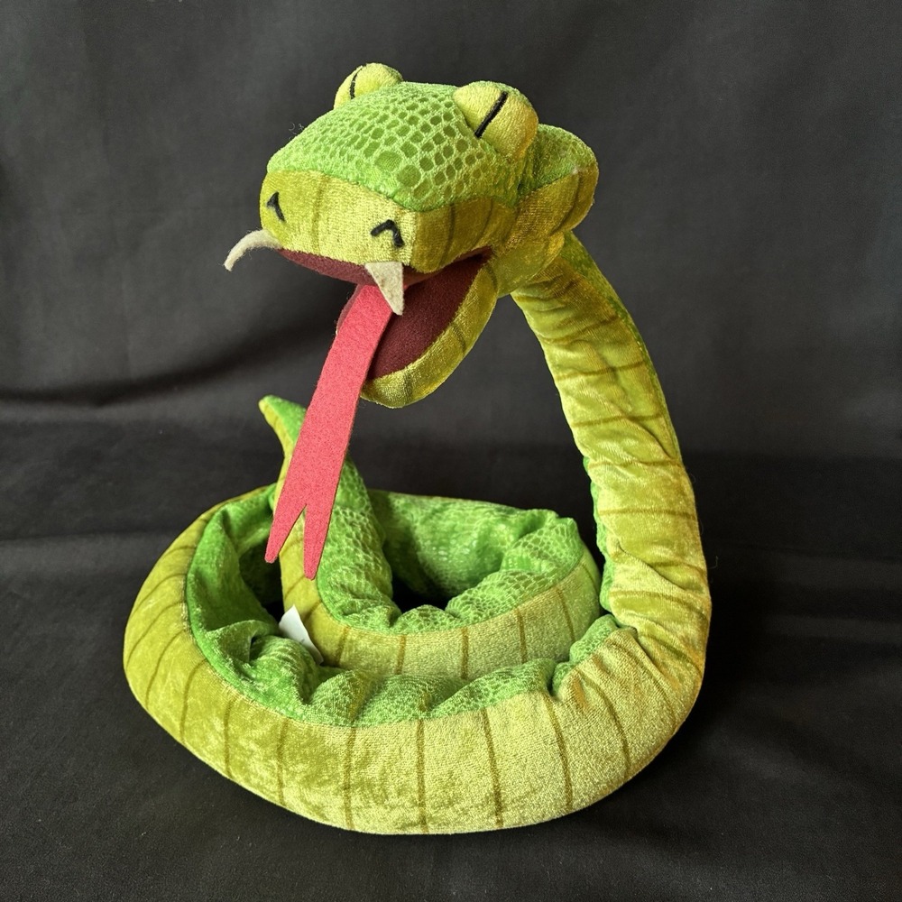 Disney Store Tarzan Green Villain Jungle Boa Snake 48" Poseable Bendable Plush